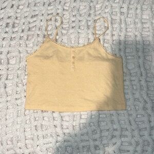 (M) Pacsun Yellow Crop Tank-Top